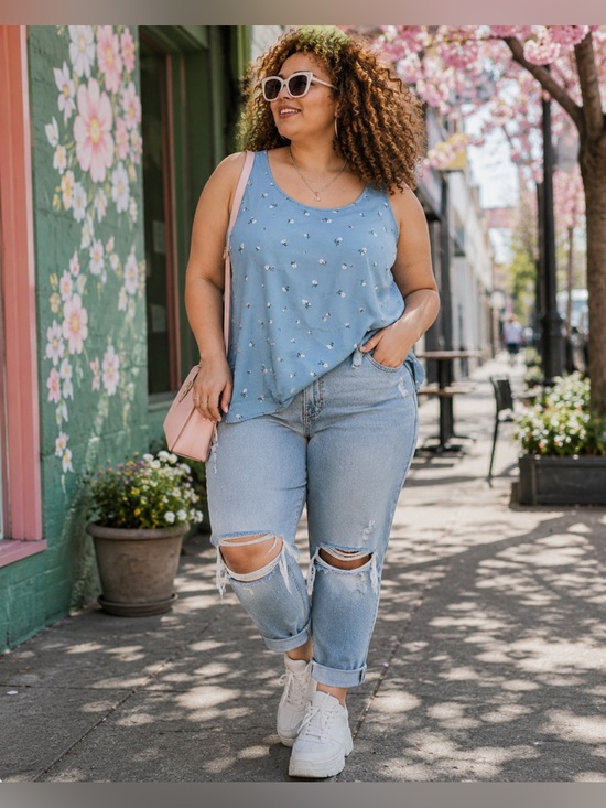 torrid Tops - TORRID Hi Low Challis Tank Top NWT
